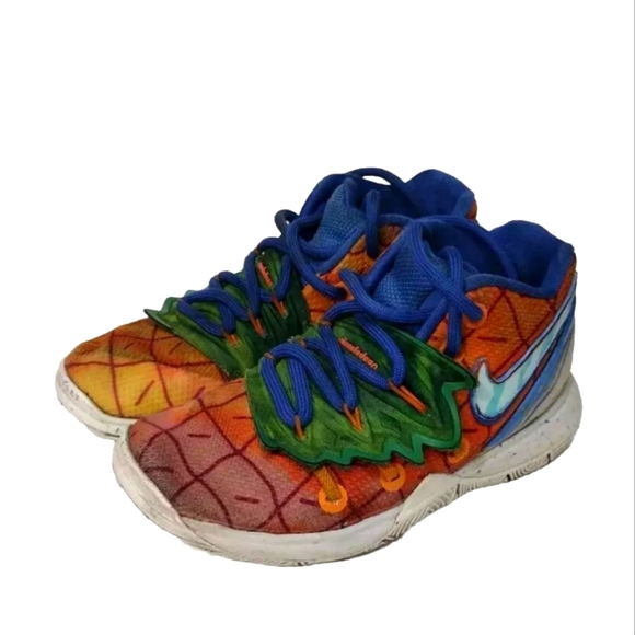Nike Kyrie 5 Sponge Bob  "Pineapple"  Kids 12C Basketball Sneakers Limited - Picture 1 of 9